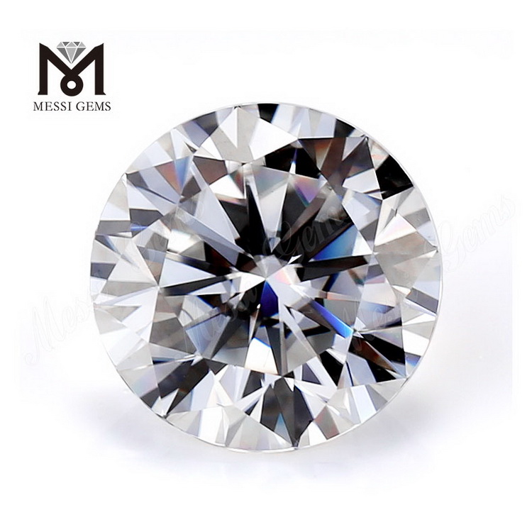 Diamant blanc brillant de 8 mm Moissanite en vrac coupe à la machine diamant de moissanite de couleur D
