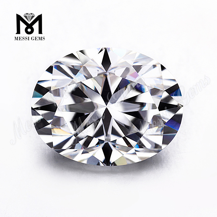 DEF VVS Diamant moissanite blanc ovale à facettes Prix par carat