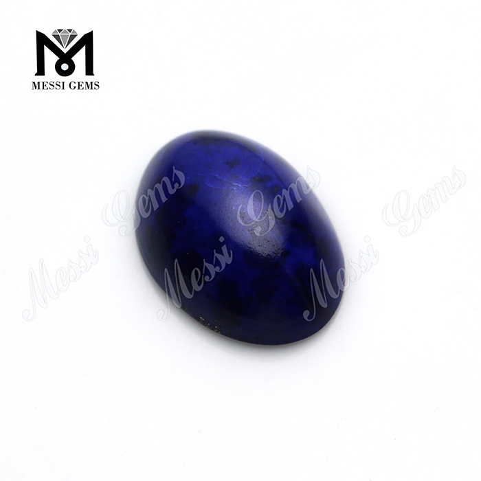 Lapis-lazuli naturel ovale pierre brute de lapis-lazuli taillée à plat