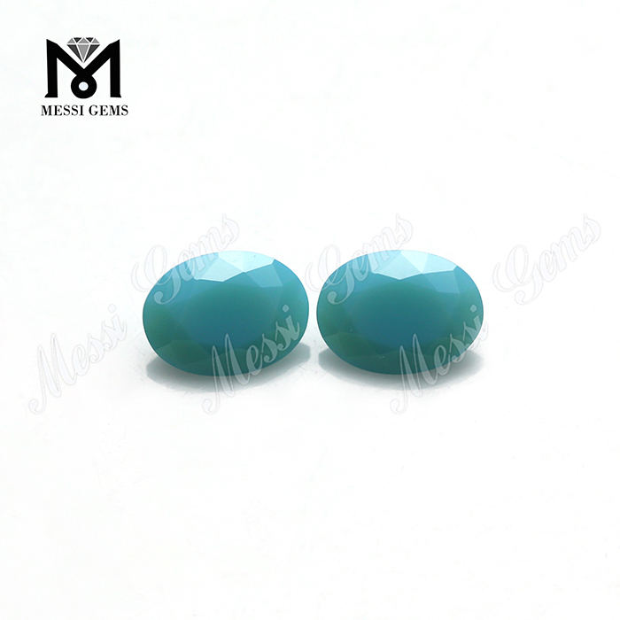 Perle de bijouterie coupe ovale en vrac 6x8mm prix pierre nano turquoise