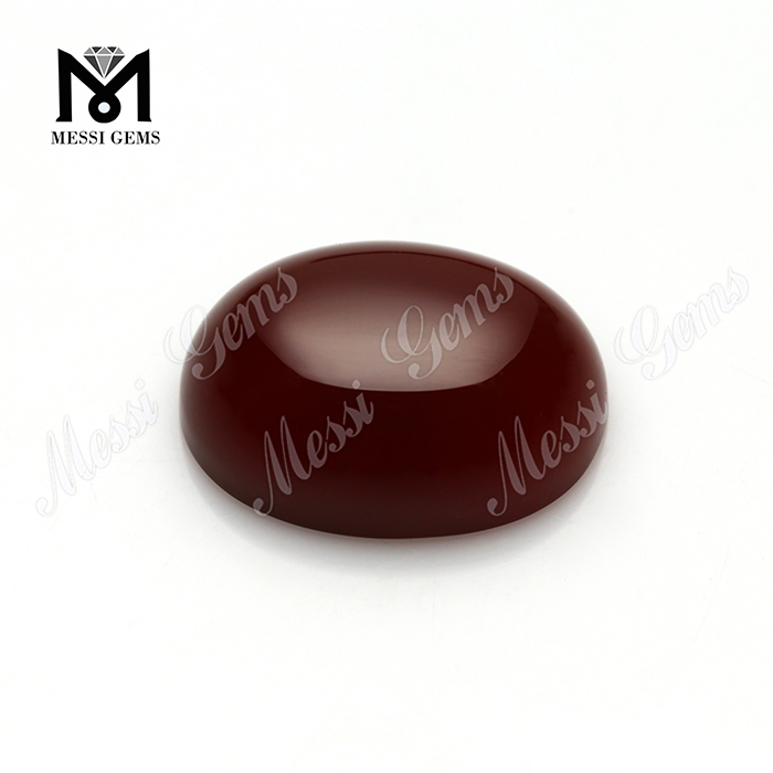 vente en gros cabochon ovale couleur rouge perles d'agate pierre