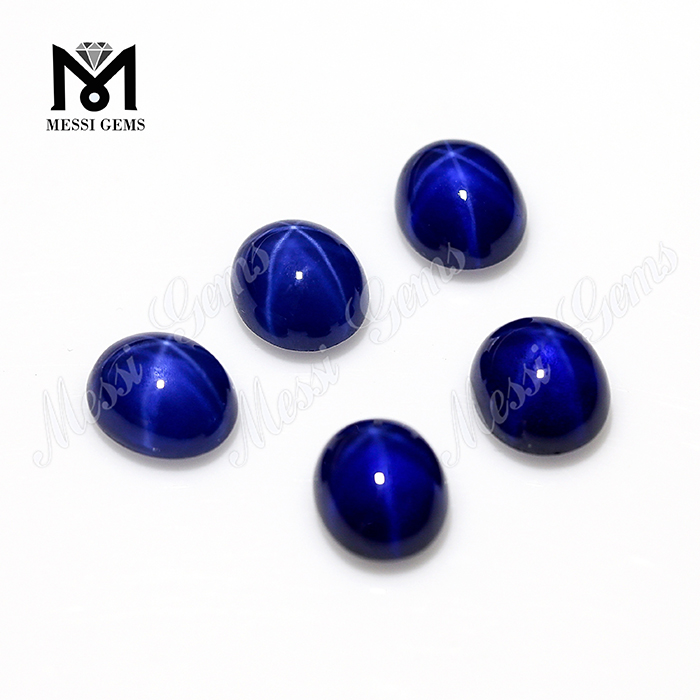 prix d'usine 8x10mm forme ovale Blue Star Sapphire Stone