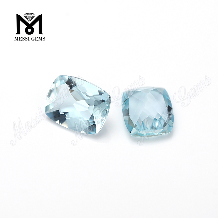 Pierres Précieuses Naturelles Taille Coussin Aigue-Marine Gem Prix