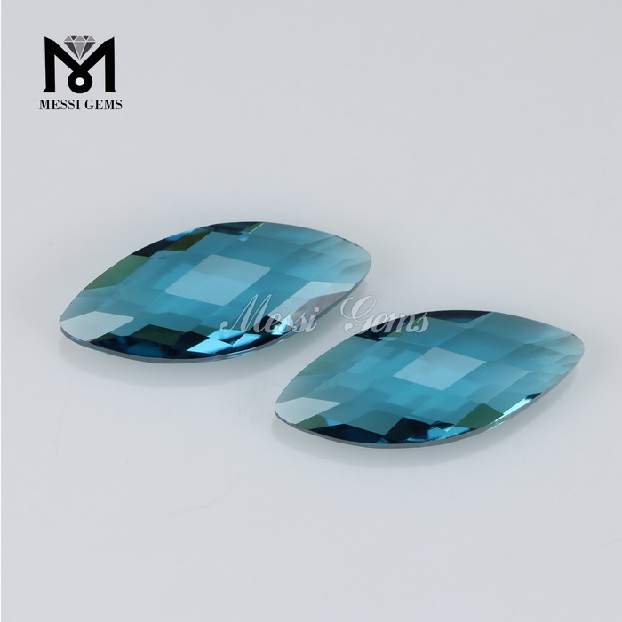 À la mode Marquise Double Briolette 8x19mm London Topaz Crystal Glass Stones