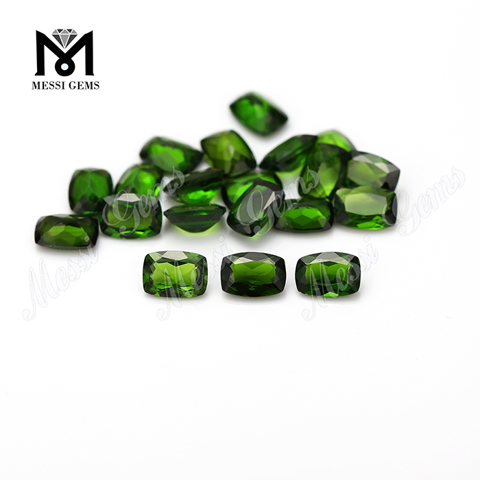 Prix ​​de gros coussin de haute qualité coupé rugueux en vrac pierres précieuses Chrome Diopside