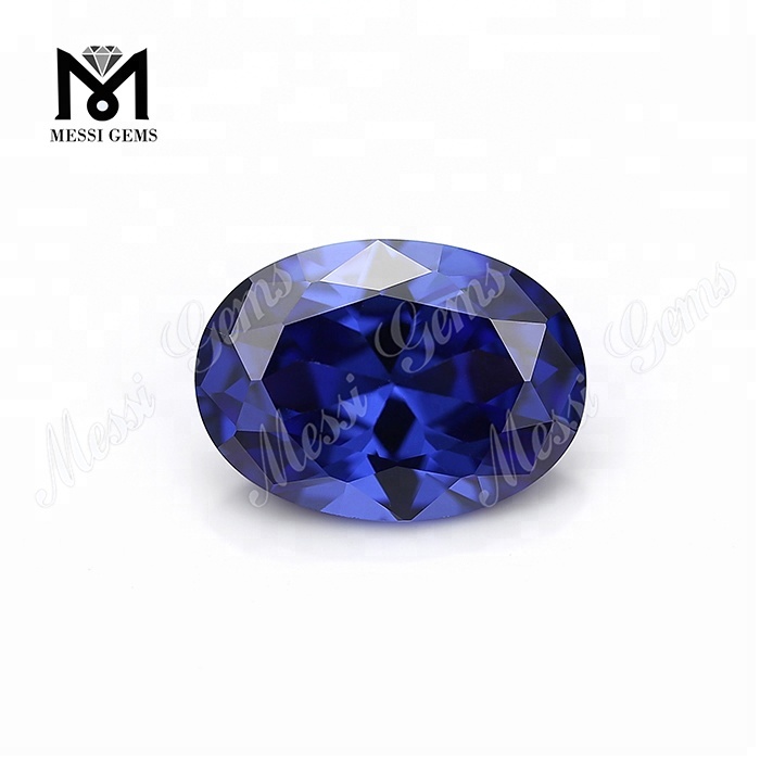 Prix ​​d'usine Top Machine Cut Ovale 8 x 10 mm Tanzanite Couleur Cubic Zirconia Pierre précieuse en vrac