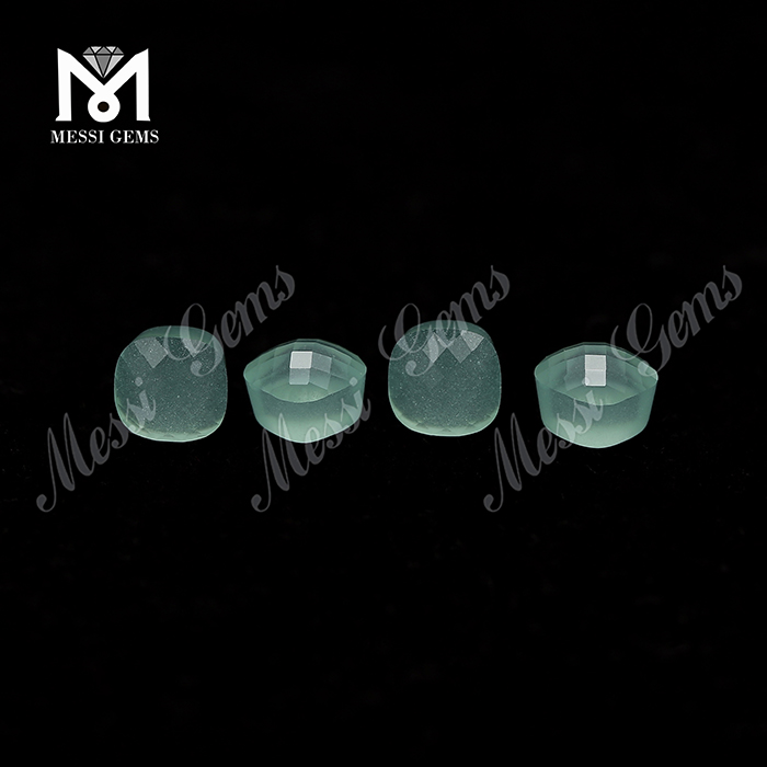 Coussin Forme Champignon Vert Verre Pierre