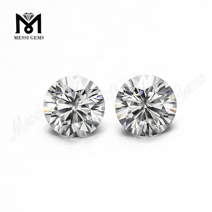 Diamant moissanite de 1 carat de forme ronde 6,5 mm