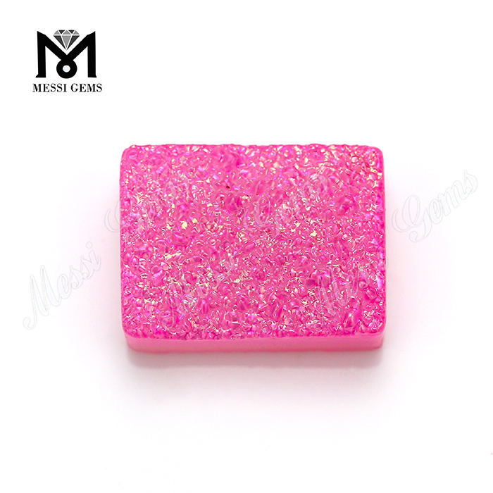 Nouveau produit Druzy couleur rose Druzy Agate Stone pour pendentif