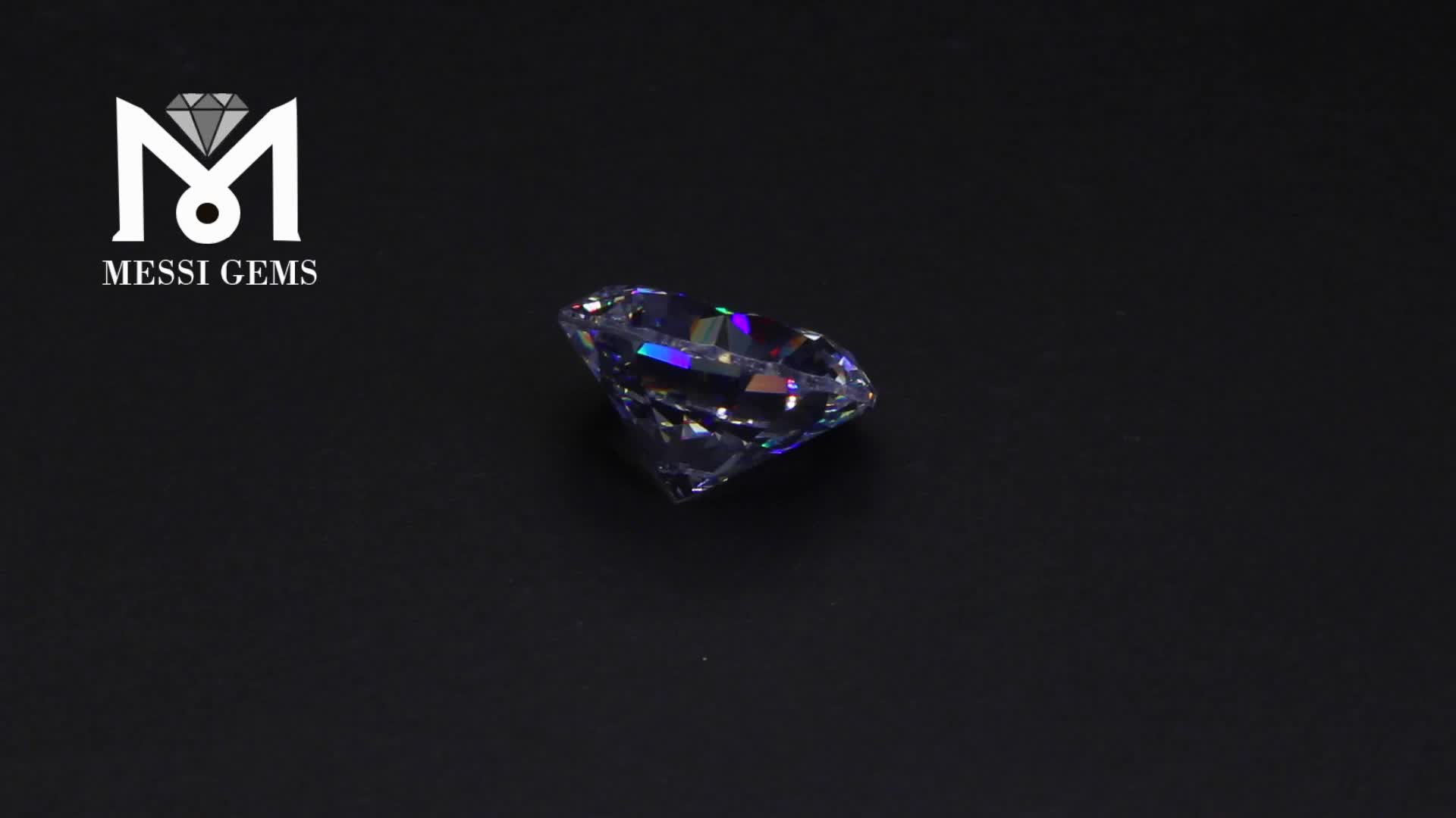 Topazes naturelles taillées en princesse de 2,5 mm topaze blanche