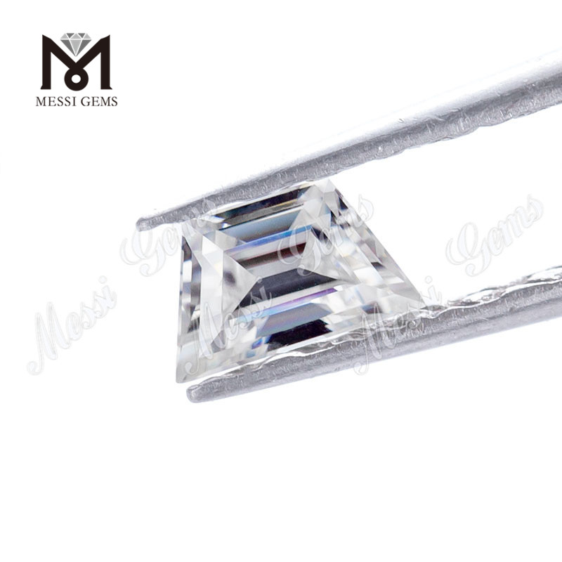 Prix ​​de gros coupe trapézoïdale synthétique lâche VVS diamant Moissanite blanc