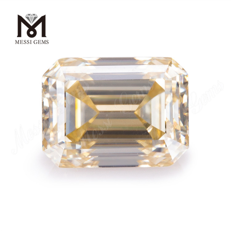 9 * 11mm Émeraude lâche moisanite jaune acheter des diamants moissanite en vrac