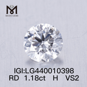 Diamant de laboratoire 1,18 carat H VS2 3EX