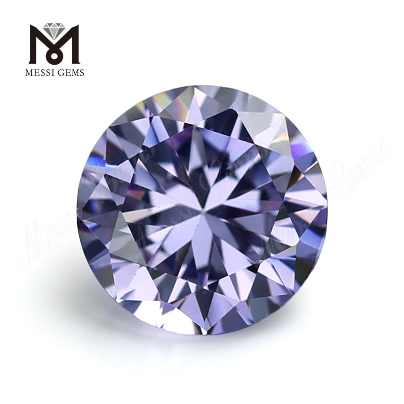 vente en gros lavande ronde zircone cubique prix de gros cz