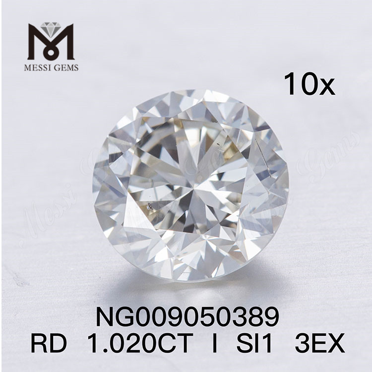 I Color Loose Gemstone Synthétique Diamant 1.020ct SI1 RD Forme