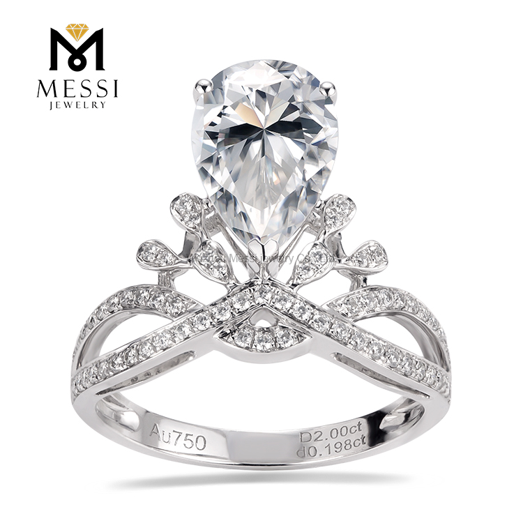 Bague de mariage en diamant Moissanite 14k 18k bague moissanite mode