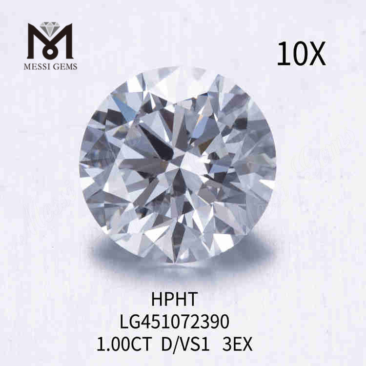 1.00CT D/VS1 diamant créé en laboratoire 3EX HPHT