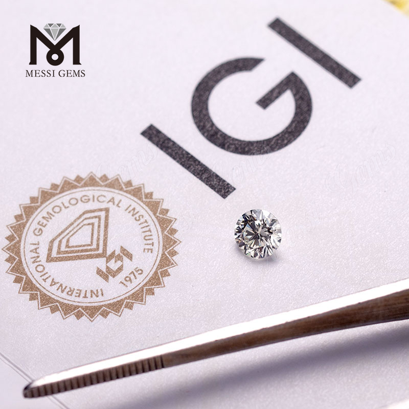 Vente en gros poli 1.015 ~ 1.046 carat J couleur blanche VS ~ SI diamant cultivé en laboratoire poli
