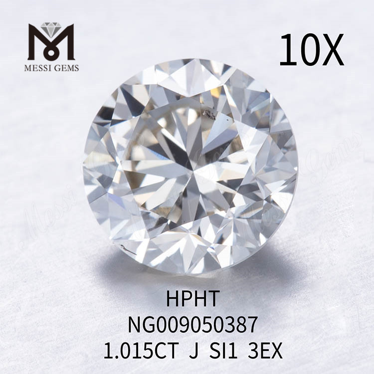 1.015CT J blanc Lab Grown Diamond pierre de forme ronde SI1