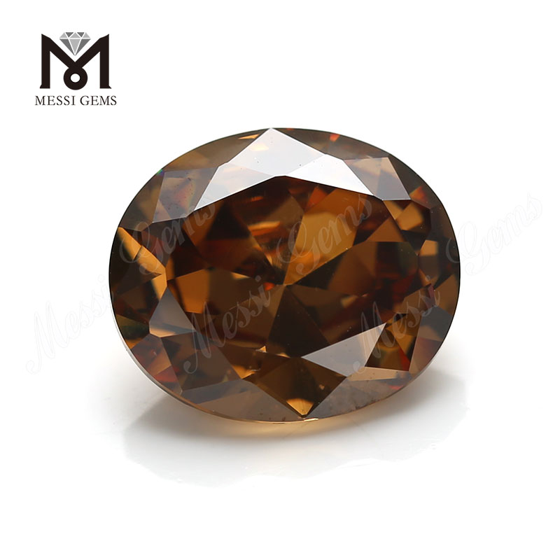 Prix ​​​​usine zircone cubique synthétique pierre gemme coupe ovale 12x14mm offee cz