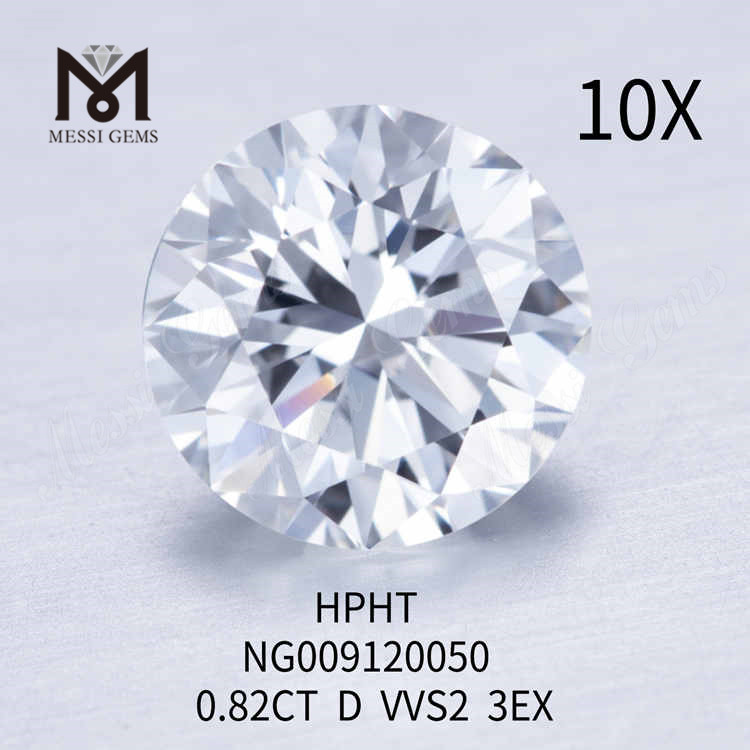0.82CT Round D VVS2 3EX diamant en vrac fabriqué en laboratoire