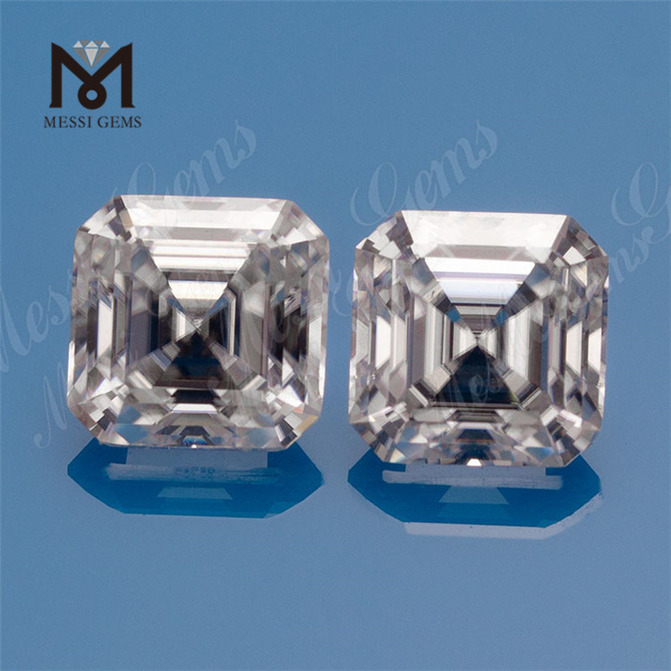 Chine Fabricant de pierres en vrac 7x7mm DEF White Asscher Cut Loose Moissanite à vendre