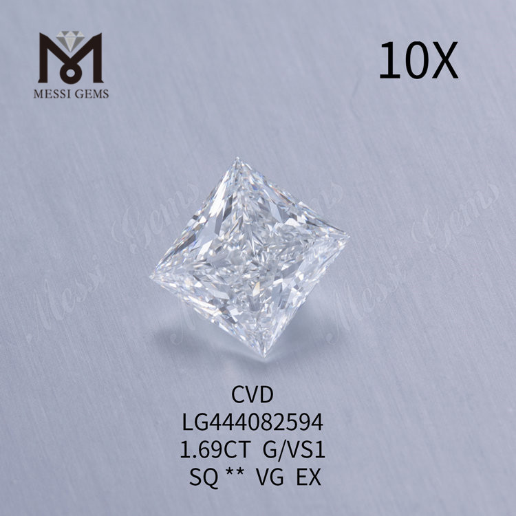 Diamants de laboratoire polonais G VS1 SQ VG de 1,69 carat